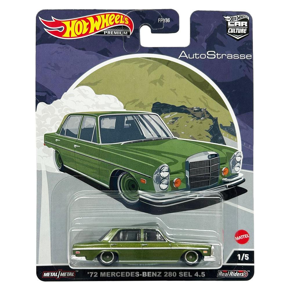 Hot Wheels 1972 280SEL Mattel Car Culture Scale Diecast Classic Car HCK18 Mercedes-Benz 4.5L 1/64
