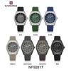 Naviforce Original Men Quartz Watch Lightweight Slicone Strap Calendar Waterproof 3ATM Round Watchcase Casual Fashion Men Watch NF9281T