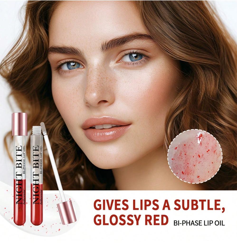 Lip gloss and lip oil in one, liquid lipstick, moisturizing lips, specially designed for fine lip care.