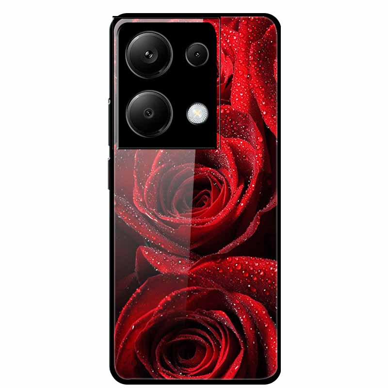 Redmi NOTE 13 PRO 4G Case with Tempered Glass & Aesthetic Color Painting