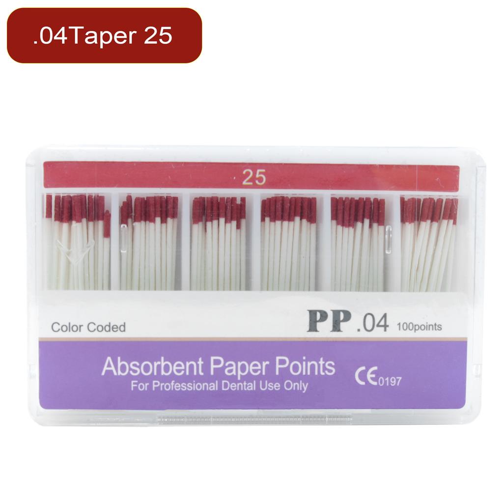 Dental Absorbent Paper Points Moisture Absorbing Paper Tips Taper 0.02 0.04 0.06 Endodontics Dental Clinics Consumables