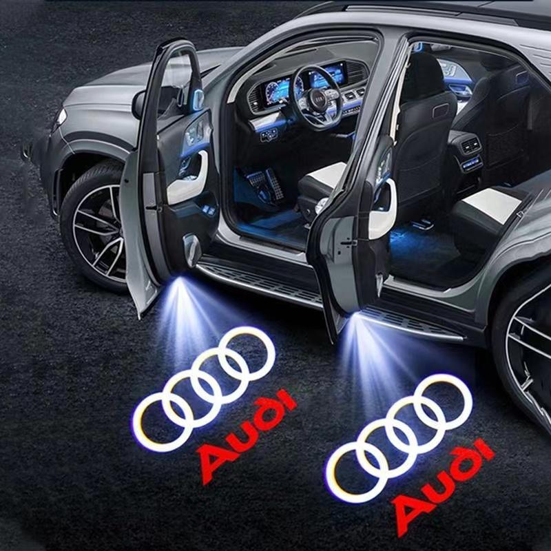 2/4PCS car door LED welcome light Sline quattro is suitable for 8lcbk A1 A3 A4 A5 A6 Q1 Q3 Q5 Q7 S3 S4 S5 .Accessories decoration lcbk8
