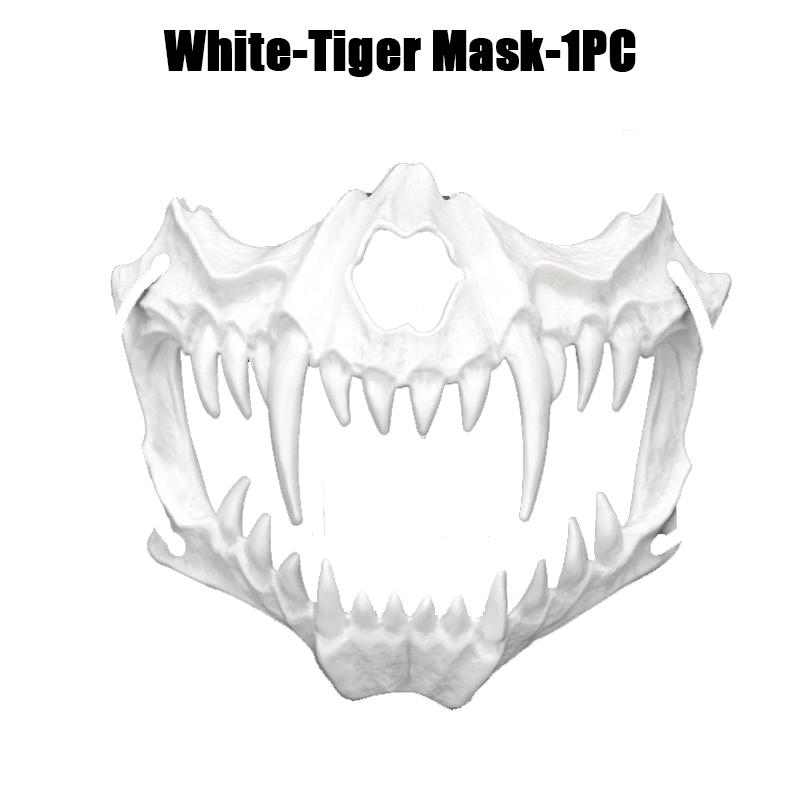 Prom Dance Half Face Masks Skeleton Bone Animals Halloween Party Cosplay Spooky Costume Masks Props Accessory Essential