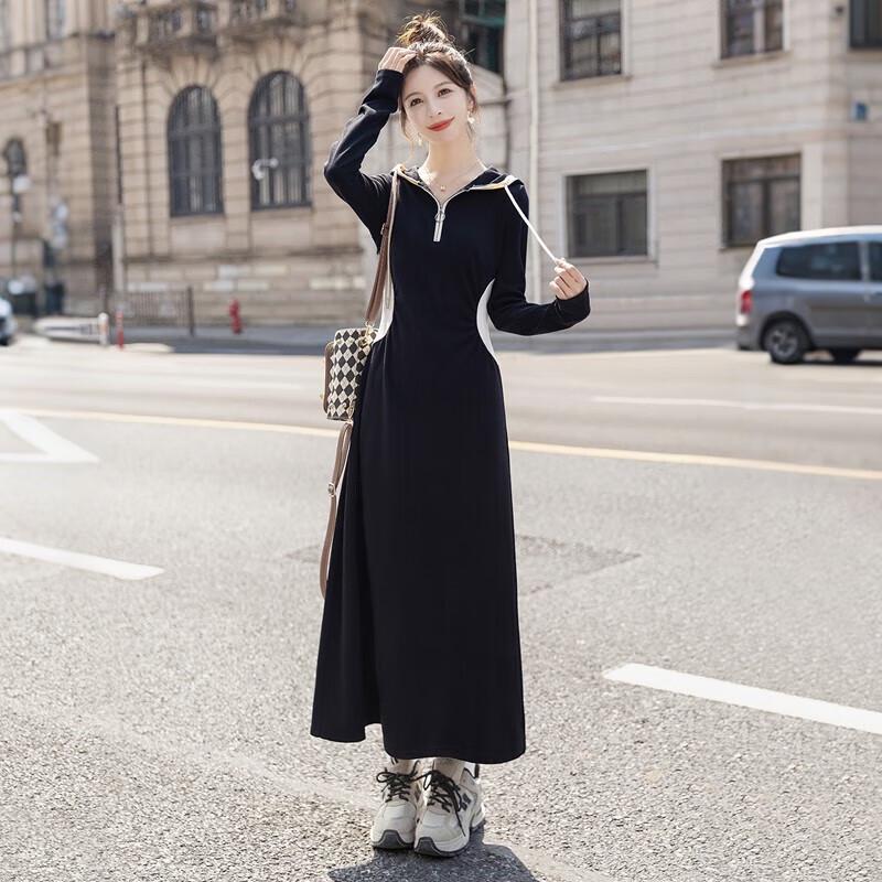 

Женское худи с длинным рукавом А-силуэта XL