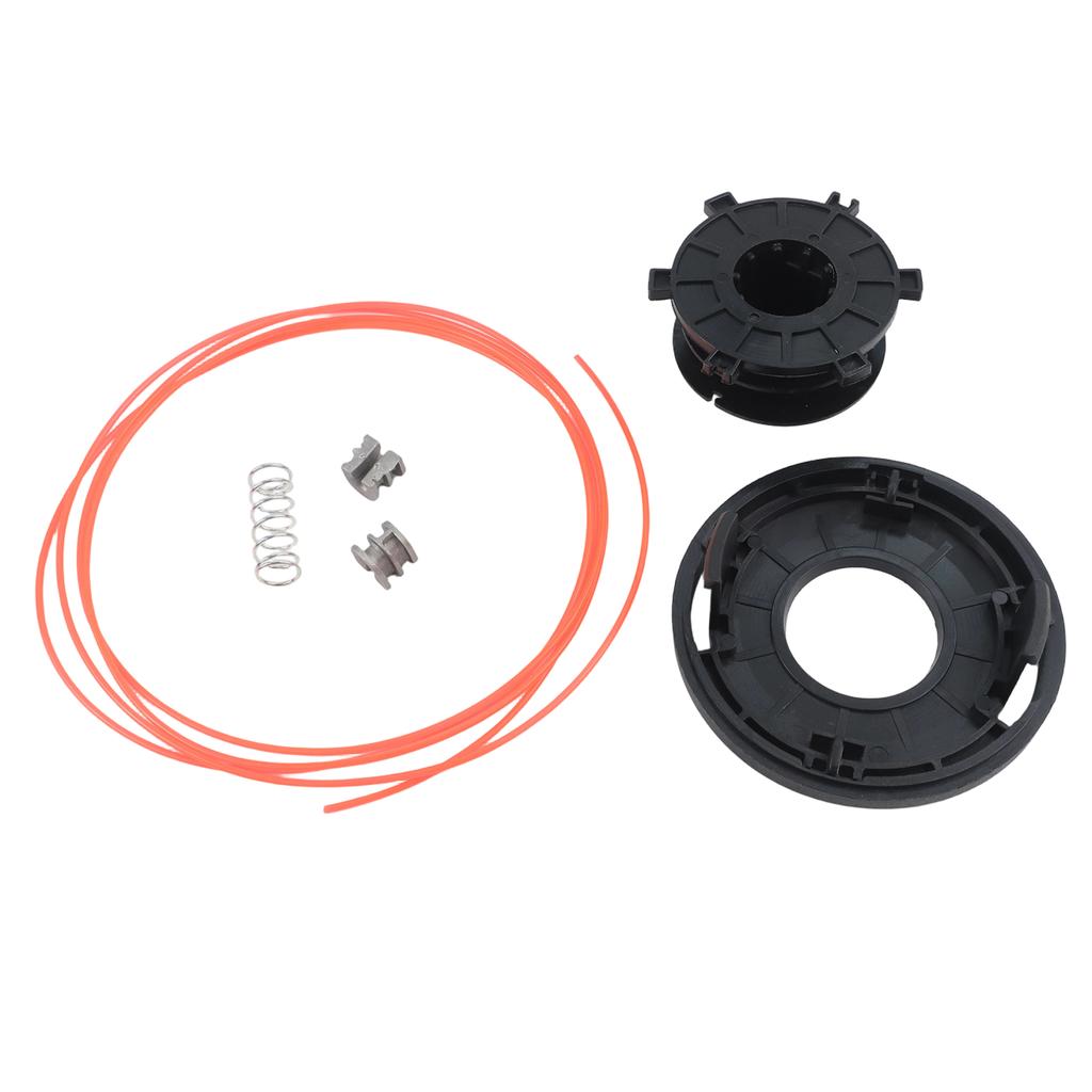Grass Trimmer Replacement Kit 252 Including Head Spool Spring Cover and Clips To Support Various Lawn Mowing Equipment