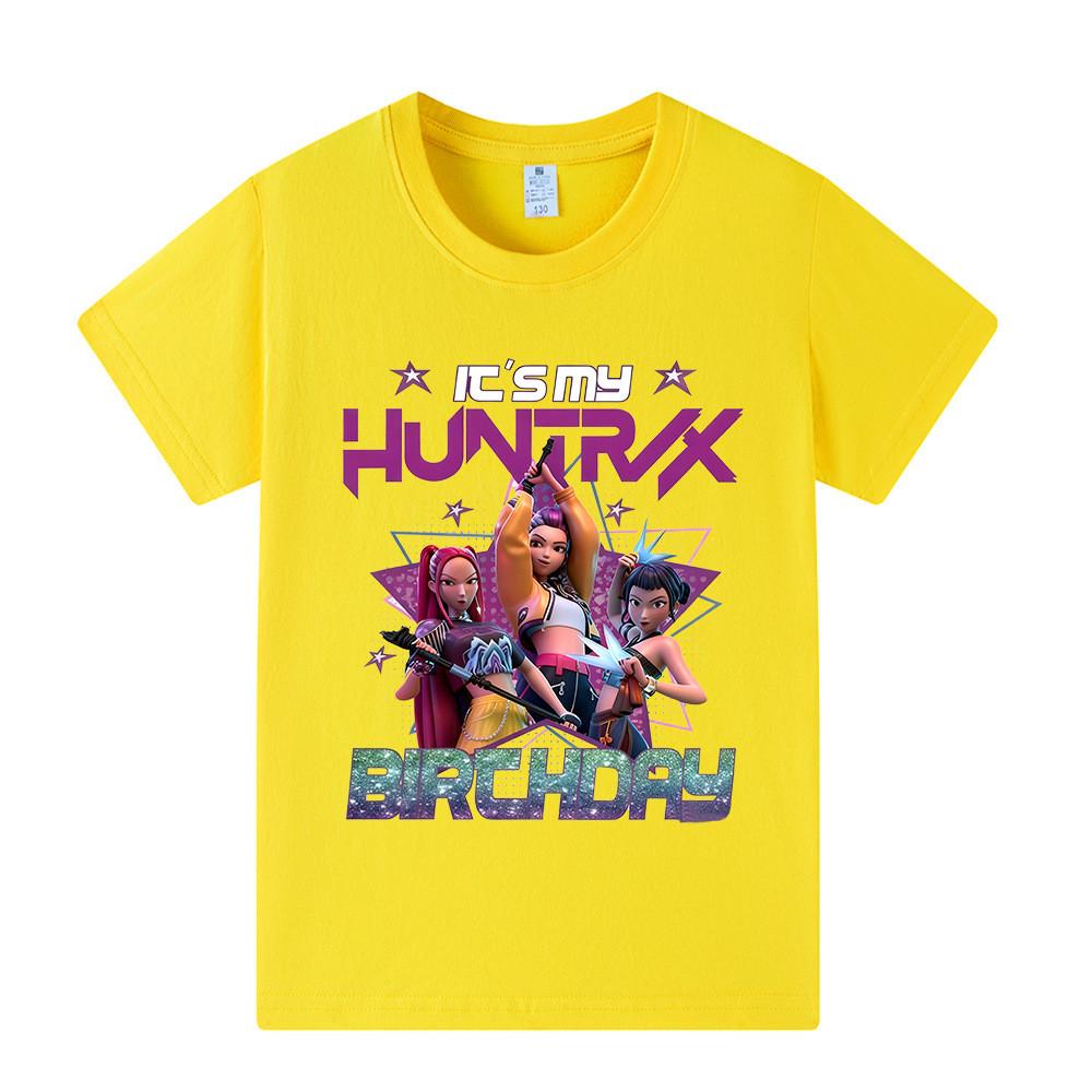 A1240 Kinder Jungen Mädchen Kpop Rumi Zoey Mira Print Kurzarm T-Shirt