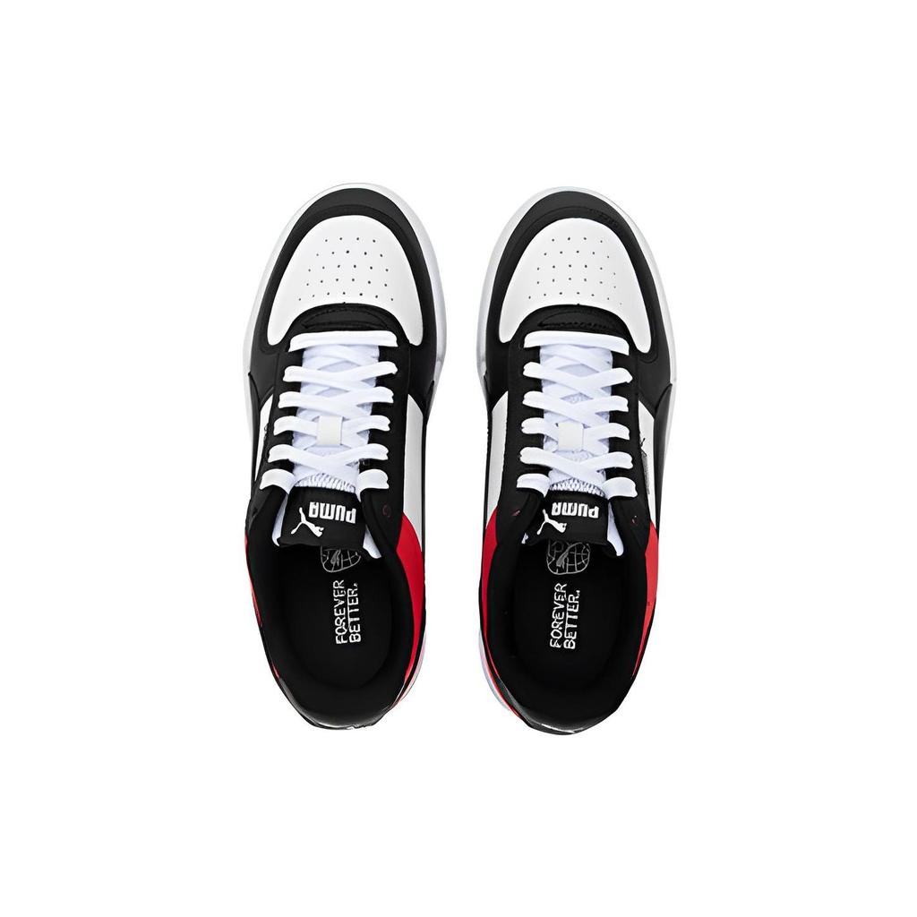 Puma Caven Comfortable Daily Low-Top Sneakers Unisex Sneakers White Black Red 380810-37