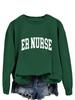 Spring-Fall ER Nurse Hoodie - Casual Round Neck Top