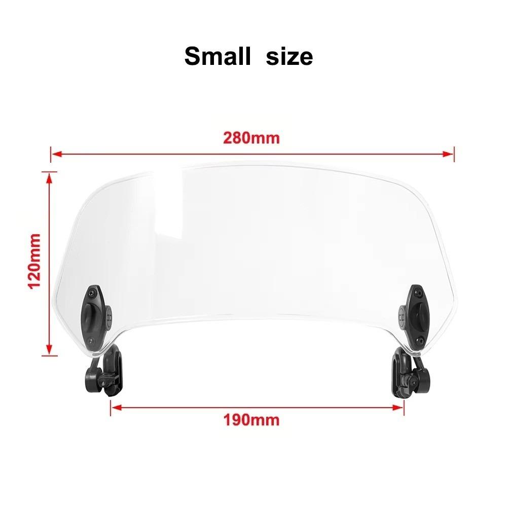 Universal Windshield Spoiler Adjustable Windshield Extension For All Motorcycle Models
