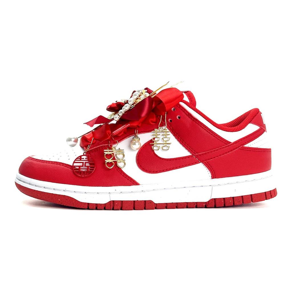 Nike Dunk Auspicious Dragon And Phoenix Low top Skateboard Shoes Unisex Red DD1873-116(Team1121-)
