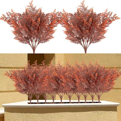 Kunstplant Varen Zet een Bundel van 7 Vorken Wenpine Gras Buiten Kunstgras Groene Plantenpot Decoratie