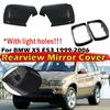 For BMW X5 Series E53 1999-2006 Car Replacement Rearview Side Mirror Cover Wing Cap Exterior Door Rear View Case Trim Ring ABS