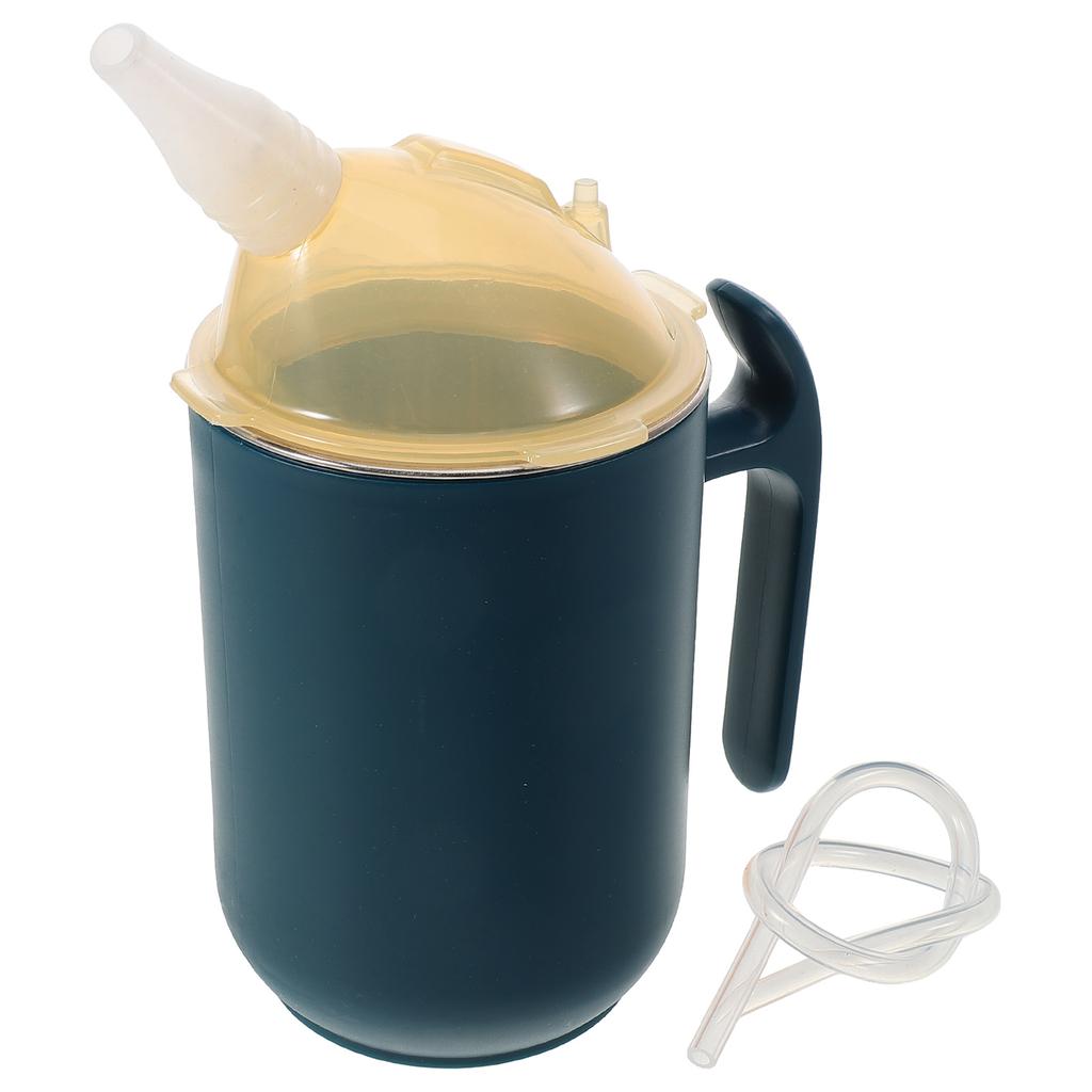 Elderly Care Cup Adult Sippy Cups Spill Proof Drinking for Patients Maternity with Handle Disabled Dysphagia