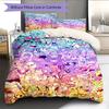 Pokémon Pattern Bedding Home Decoration Birthday Gift (1 * Duvet Cover + 2 * Pillowcase, Without Core)