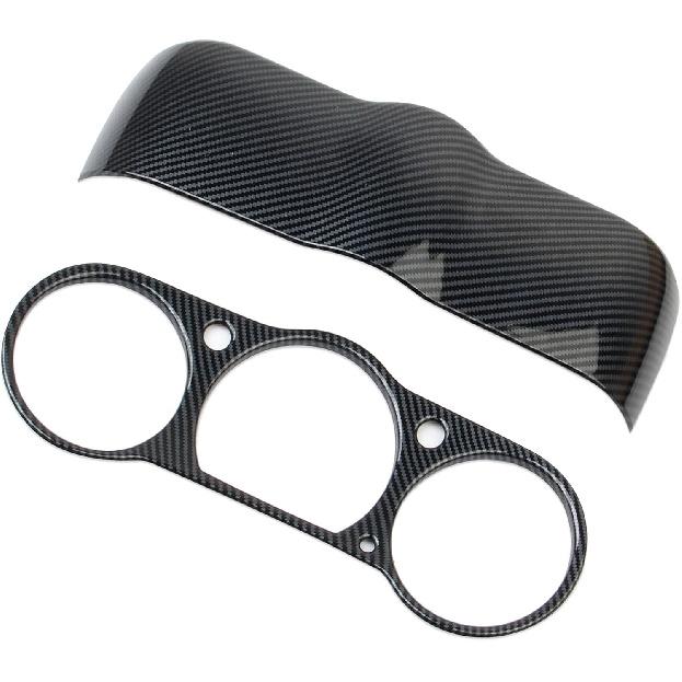 Carbon Fiber Style Center Control Dashboard Instrument Board Frame Cover Trim Accessories for Nissan 350Z