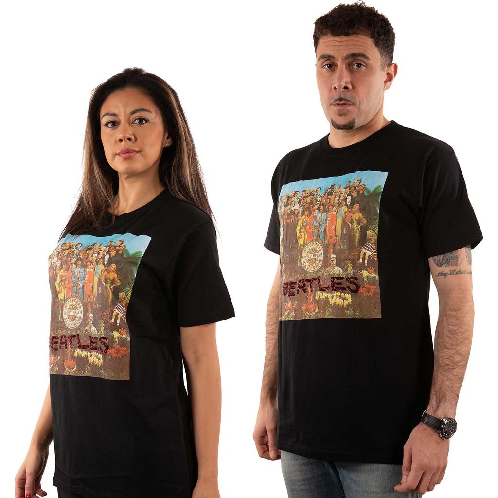 The Beatles Unisex Adult Sgt Pepper Embellished T-Shirt