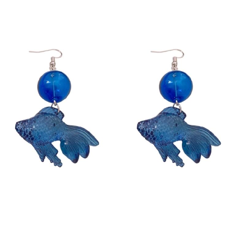 Unique Ear Buckles Goldfish Charm Earrings Elegant Accessories Fashion Females Ear Jewelry Suitable for Party Daily