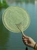 Six-Door Gate City-Style Hand-Woven Straw and Bamboo Fans, Handmade Old-Fashioned Mosquito-Repelling Traditional Round Fans with a National Style