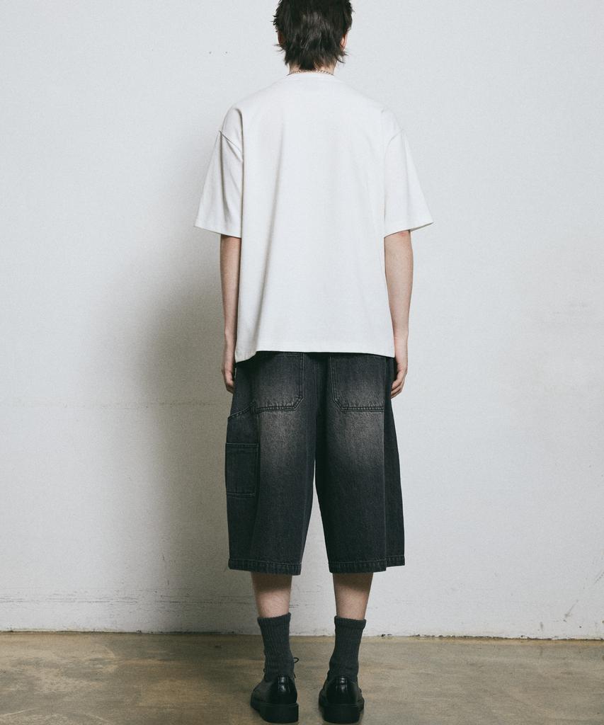 BUNKERBUSTER Shadow Gradient Typography Short Sleeve T-Shirt Mq2Tu255_Off White