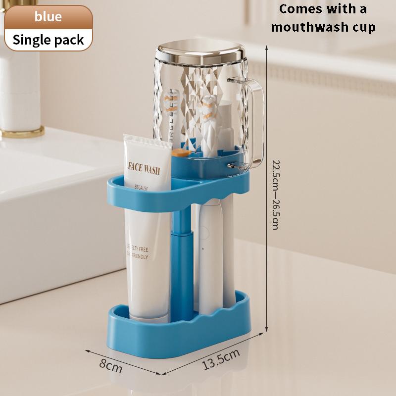 Toilet multifunctional washbasin, toothbrush, dental cup storage rack, countertop toothbrush holder, student couple dormitory