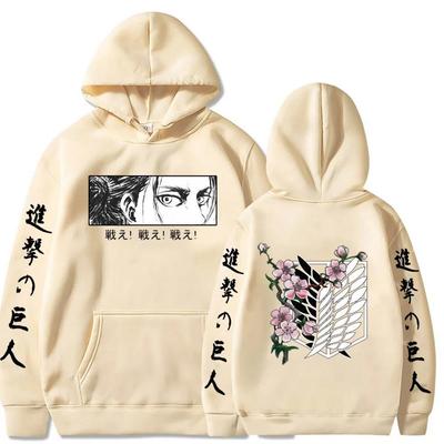 Anime Attack On Titan Plus Size Hoodie Levi Graphic Hood Sweatshirt Men Womnen Fashion Brand Design Pullover Fleece Hoodies