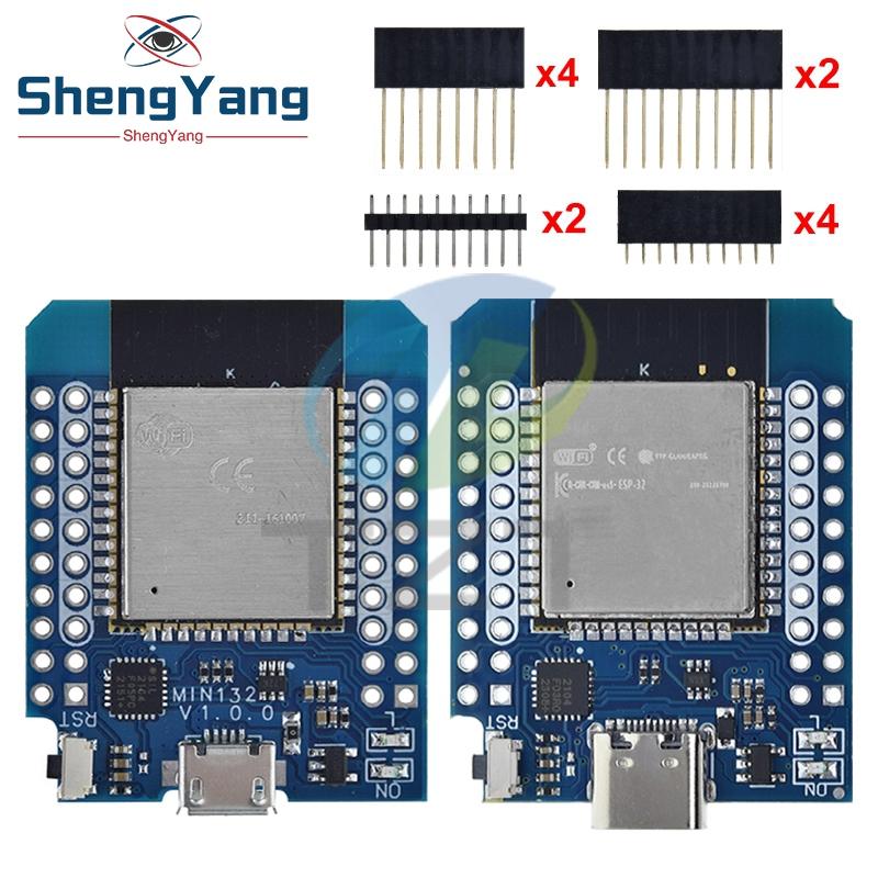 Micro / TYPE-C USB D1 Mini ESP32 ESP-32 WiFi+Bluetooth Internet of Things Development Board based ESP8266 Fully Functional