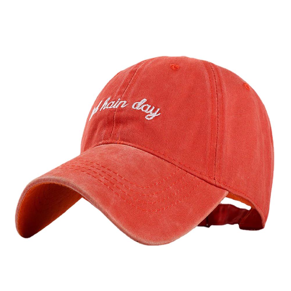 Baseball Cotton Wash Stitching Stitched Embroidered Alphabet Day Hair Bad Fashionable Trendy Caps Hip Hop Urban Street Style Outdoor Adjustable Trendy