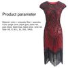Dress Tassels O-Neck Women Fashion Sleeveless Dress for Banquet