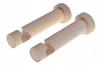 Single Wooden Bracket for Curtain Rod, Diameter 20 Mm, Raw, 2 Pcs.