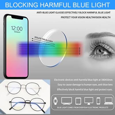 Eye Protection Anti-Blue Light Glasses Computer Goggles Ultra Light Frame Oversized Eyeglasses