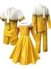 2025 Yellow Beer Suit Men’s Set & Women’s Oktoberfest Dress