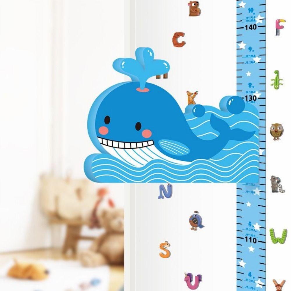 Removable Elephant Height Ruler Cute Wall Sticker Growth Chart  Bedroom