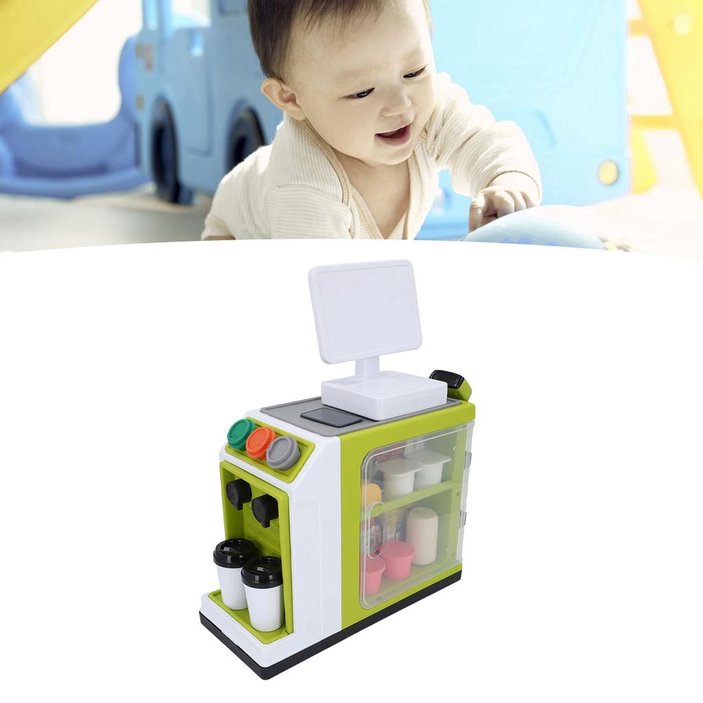 Simüle Süpermarket Oyuncak Yazar Kasa Oyuncak Taklit Oyun Kahve Makinesi Buzdolabı Buzdolabı Barkod Sc