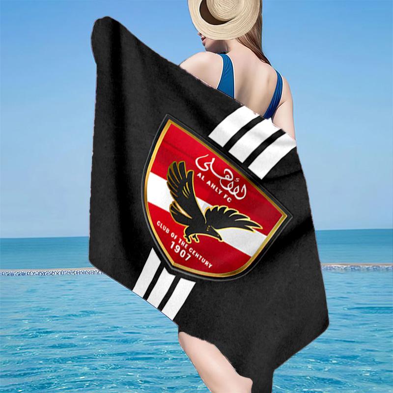 America Club's Crest With Rabbit Beach Towel, Quick-drying, Easy to Care for, Use for Both Fitness and Beach Vacations,Sports Essential Fan Gift