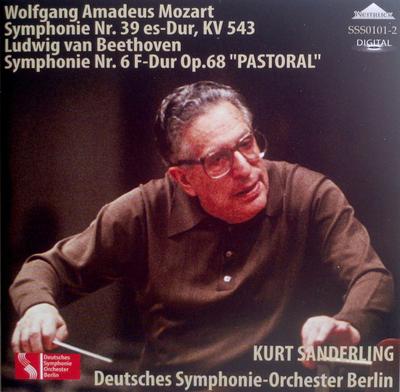 CD KURT SANDERLING: DEUTSCHES SYMPHONI - Mozart: Symphony No. 39, Beethoven: SSS01012 Weitblick 2011 Japan ObiClassical Used