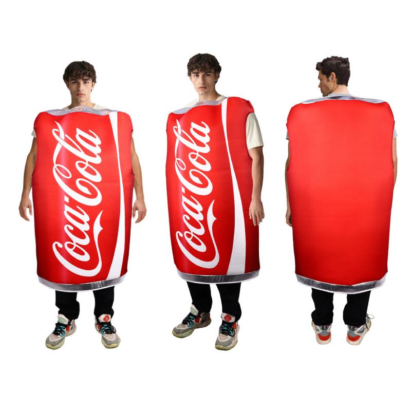 Inflatable Adult Cocacola Suit Cosplay Fancy Dress Costume Party Gift Halloween