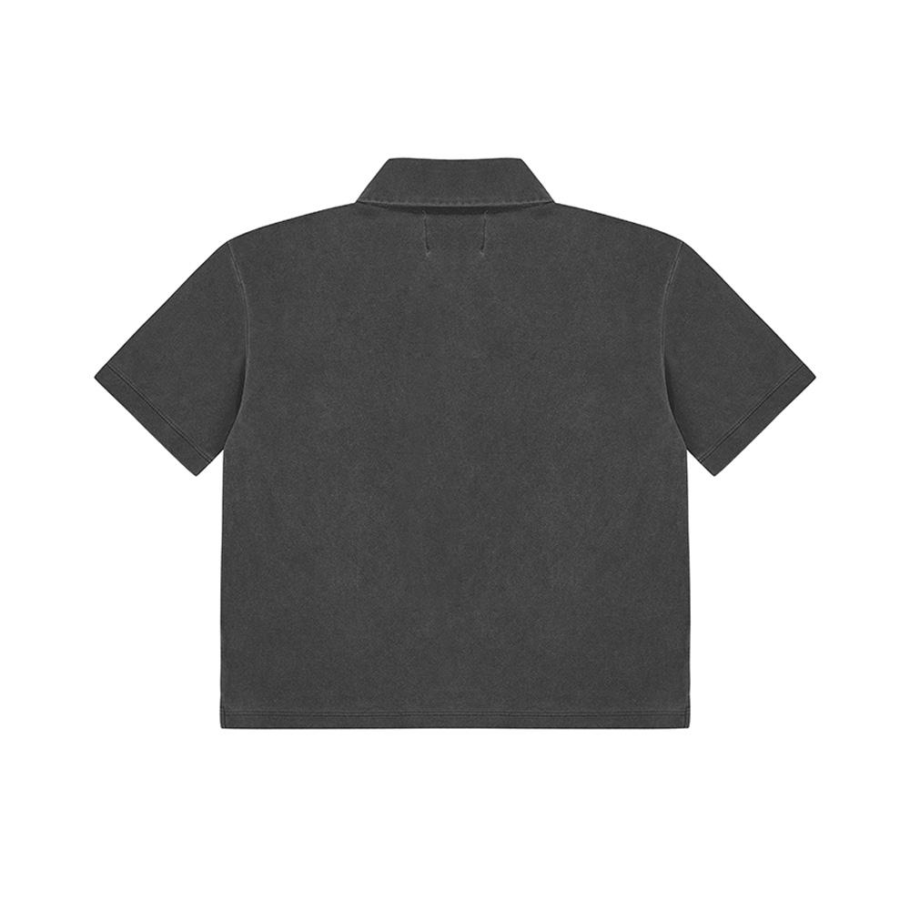 Ipiti Wm Sel Pigment Polo Tee (Charcoal)