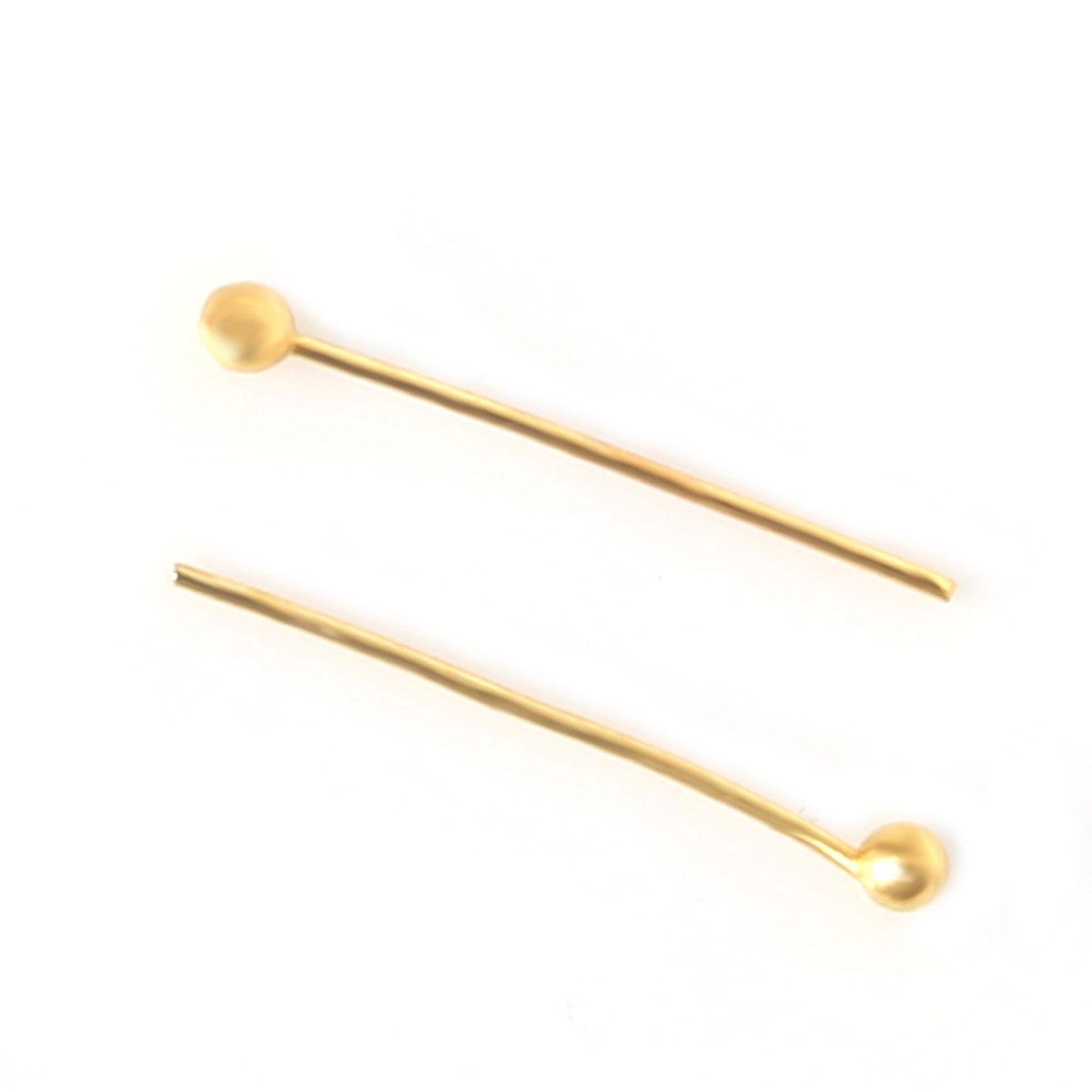 

Штырьки с шариком 16 мм, Материалы для изготовления украшений DIY ожерелья, браслета, серьги 16MM 1000pcs золотой