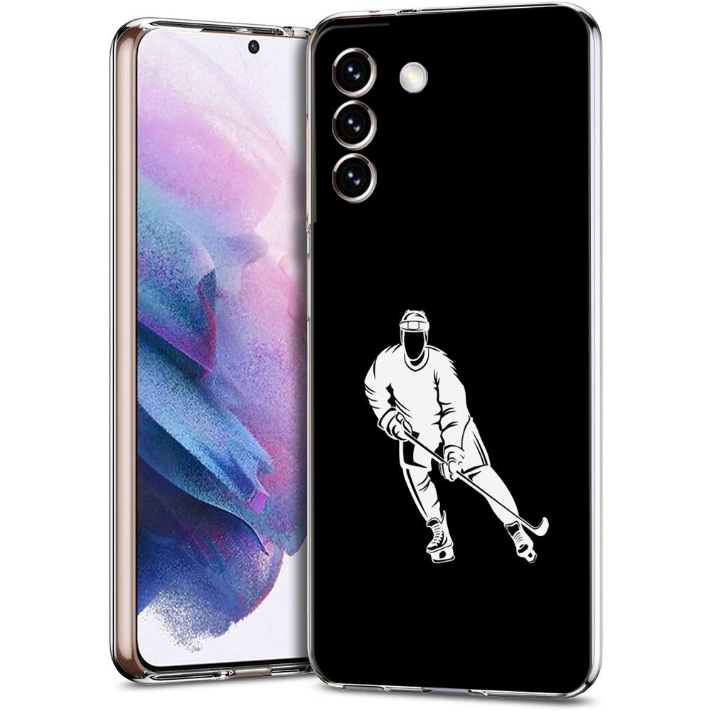 Ice Hockey Rink Phone Case For Samsung Galaxy S24 Ultra S23 FE S22 S20 S21 5G S10 S9 Plus S10E S8 Soft Silicone Clear Cover