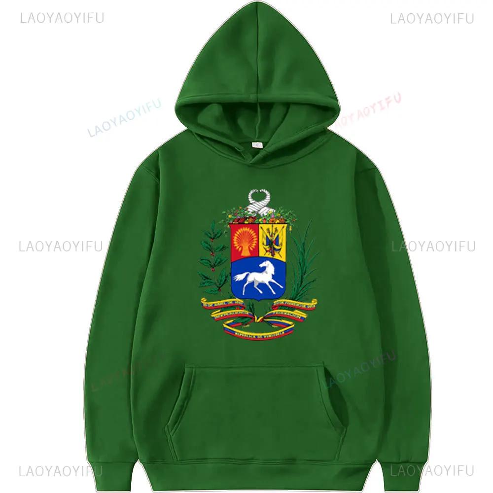 Venezuela Libre Sweatshirt Hasta El Final Con Venezuela Gift for Venezuelans Spring and Autumn Long Sleeve Men Pullovers