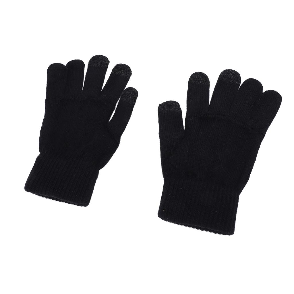 1 Pair USB Heated Gloves Winter Warm Heated Gloves Thickened Touchscreen Gloves for Office Workers a