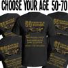 Mens Birthday T Shirt OLD BANGER Eco Gift 50th 60th 70th Choose 50-70 Premium
