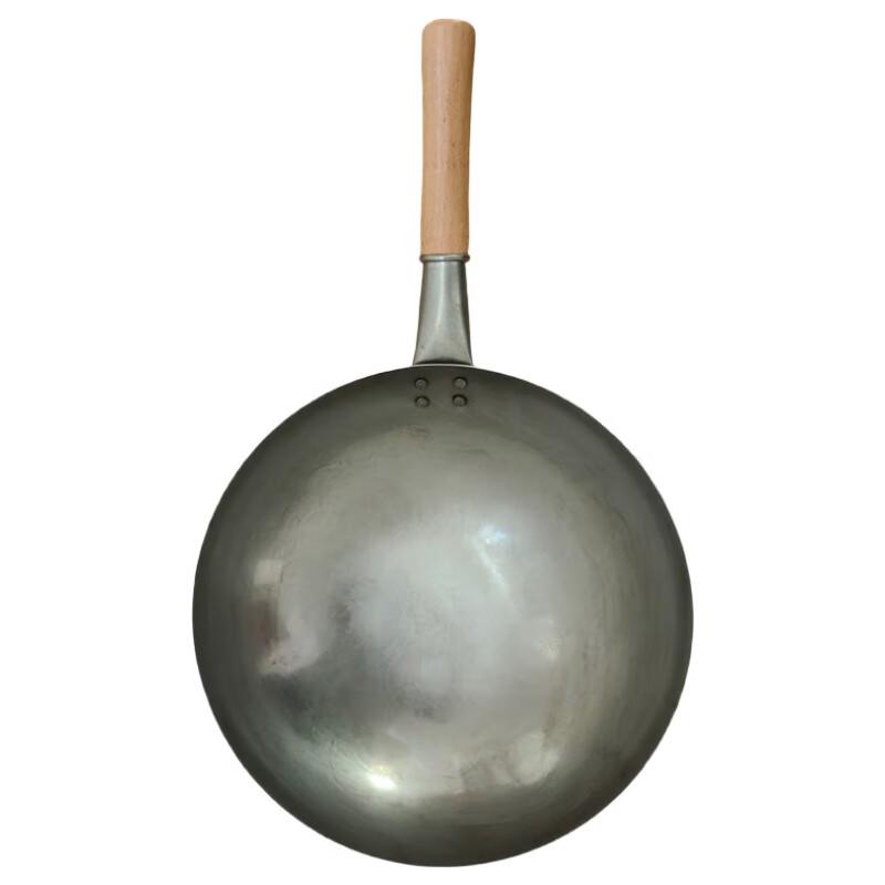 Traditional Hand-Forged Wrought Iron Wok (2-Pack)