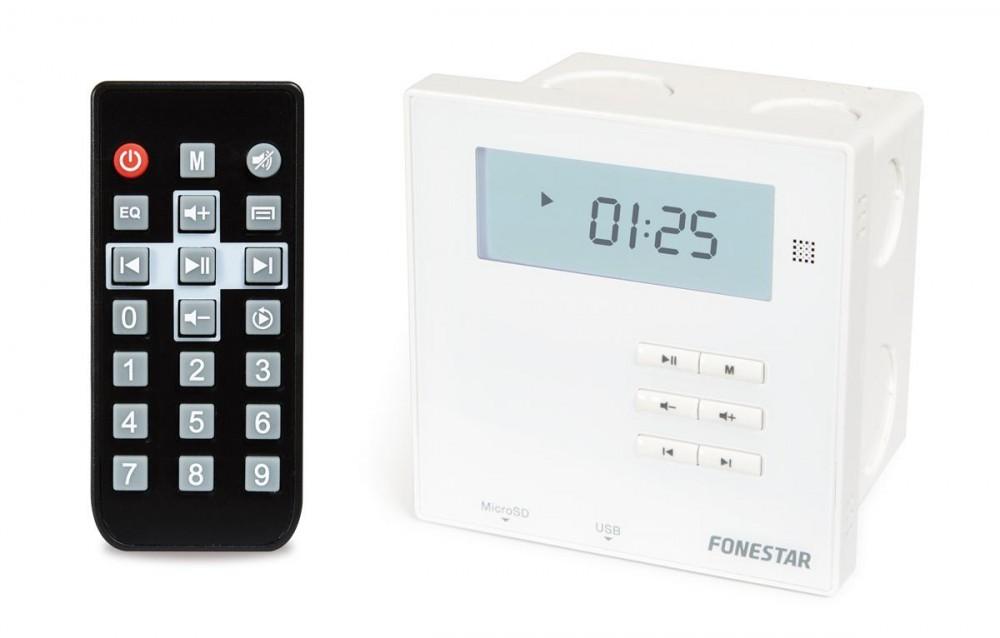 Fonestar Wa-66R - Mini Wandversterker Met Bt/Usb/Microsd/Fm, 2 X 10 W