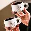 Cute Ceramic Coffee Mug Set for Breakfast – Ins Style Gift for Home & Office Coffee Lovers Gift