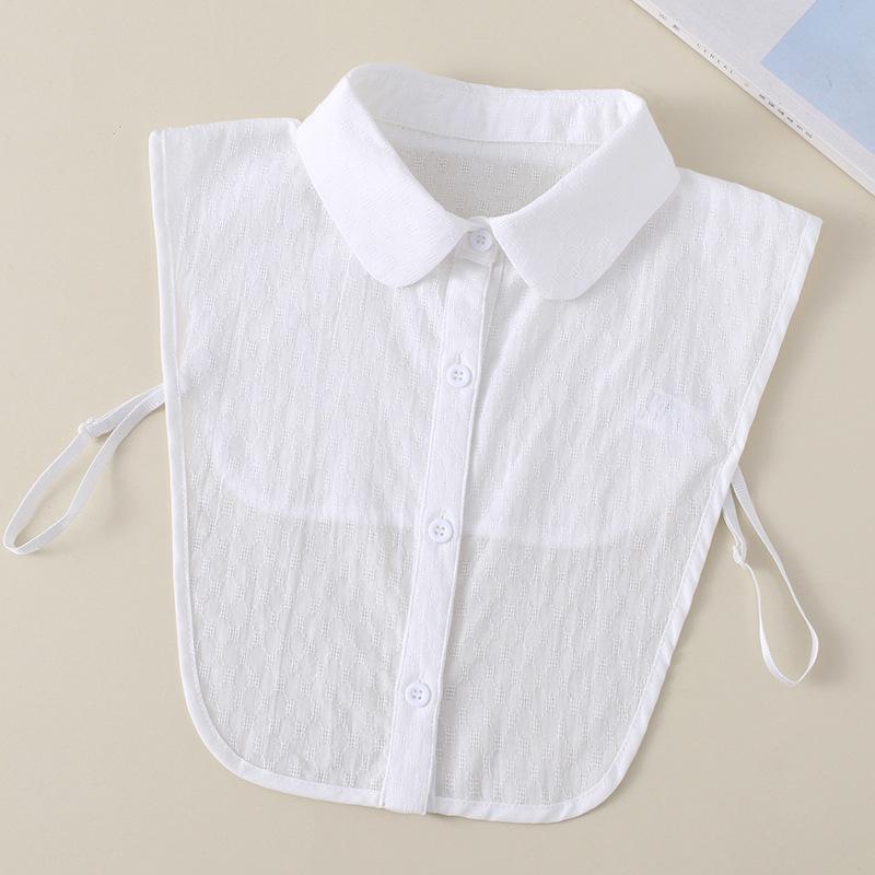 

Поддельный воротник Женский воротник Жаккардовый поддельный воротник Круглый вырез Грибковая кромка Поддельный воротник-стойка Хлопковый кружевной воротник B501