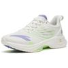 New Anta MACH 3.0 Cushioned Wear Resistant Lightweight Low Top Running Shoes Women's White Purple Green 122325583-2