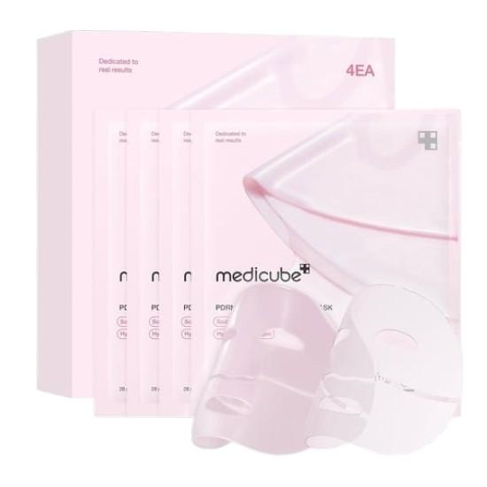 Medicube PDRN Pink Collagen Gel Mask 4pcs | Intensive Firming & Glow Hydrogel Mask 1set