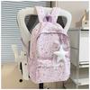Schoolbag Schoolbag New 1011 Japanese Ins Cute Star Backpack Large Capacity Lightweight Versatile High Value Backpack Tide