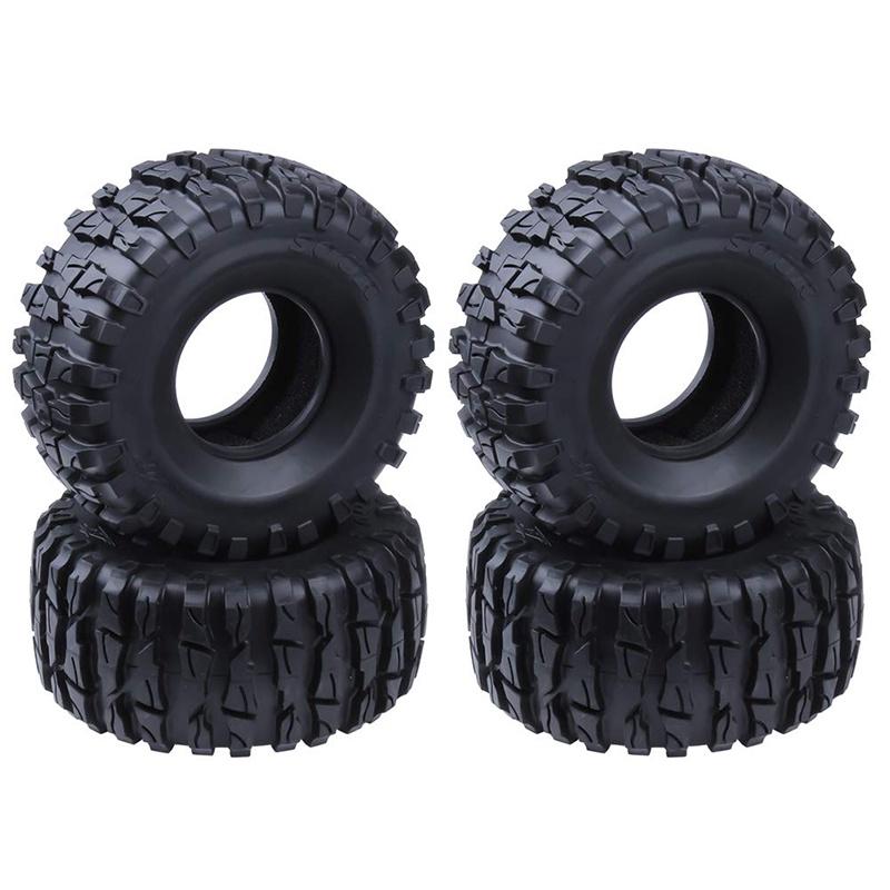 Premium Soft Rubber 2.2" Tyres With Foam For Axial Wraith Scx10 Jeep Trx-4 Rock Crawlers